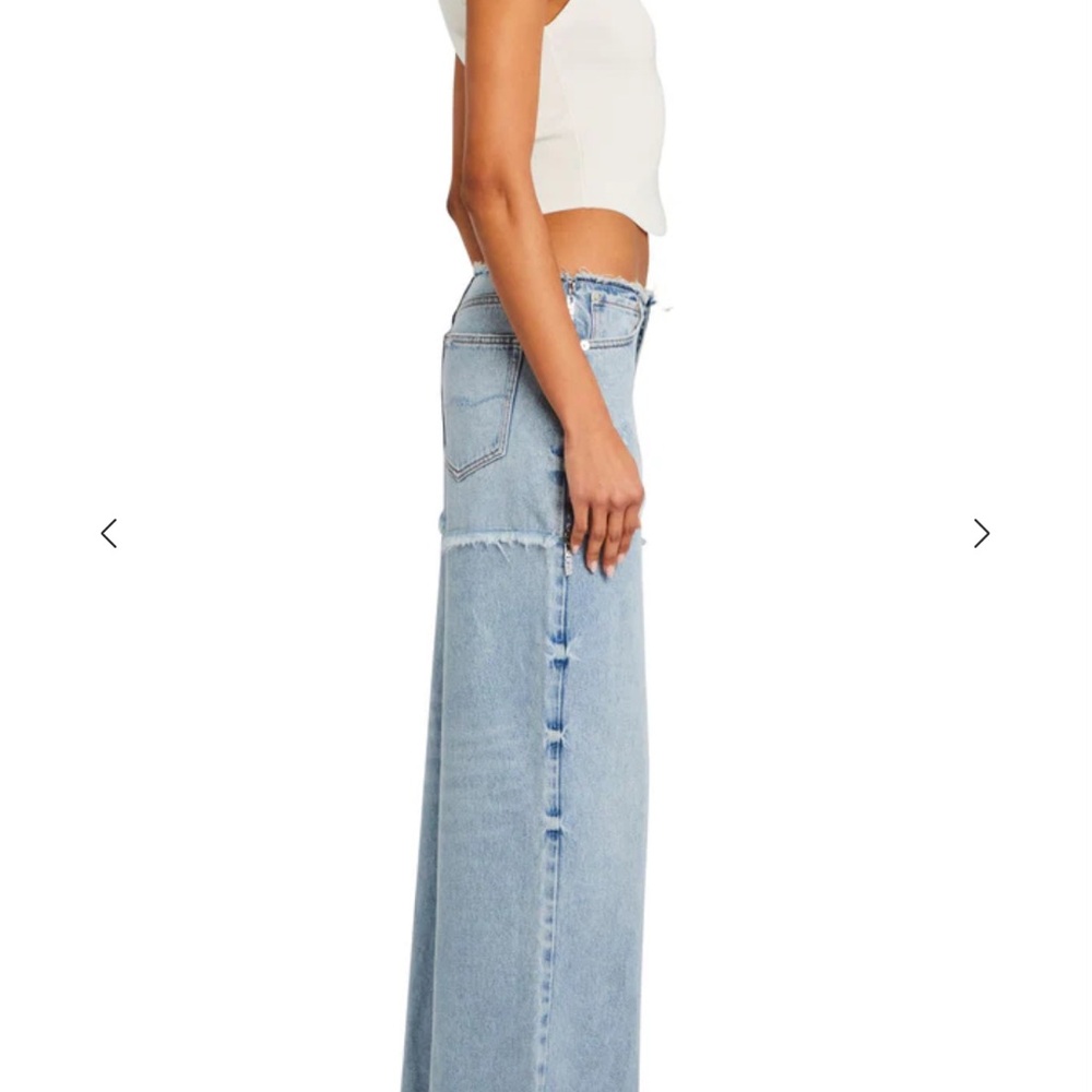 SER.O.YA Blue Flare Wide Leg Jeans - Picture 2 of 4